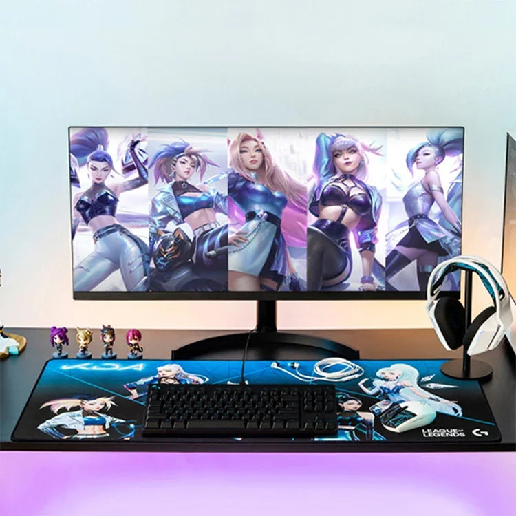 Tapete para Teclado e Rato Gaming Logitech G840 KDA, Tamanho: 900x400x3mm