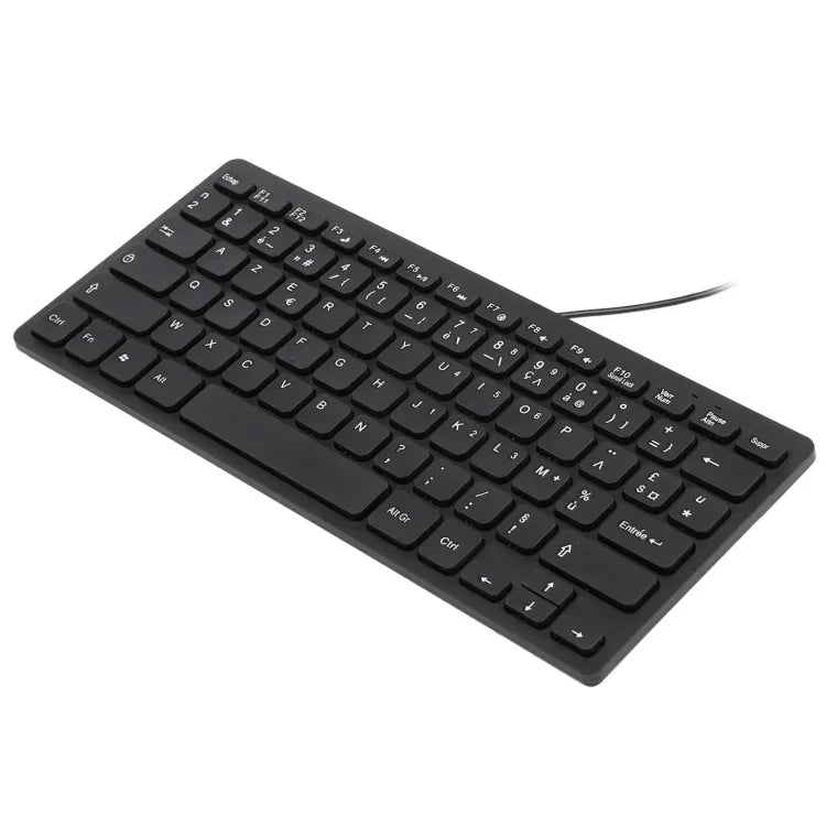 TT-A01 Teclado Mini com Fios Ultra-fino, Versão Francesa, Versão Francesa