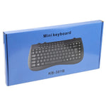 Teclado Mini Multimédia Com Fios para Portátil KB-301B, Versão Árabe (Preto), Versão Árabe