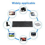 Teclado com Fios USB Impermeável MC-689, Versão Árabe, MC-689