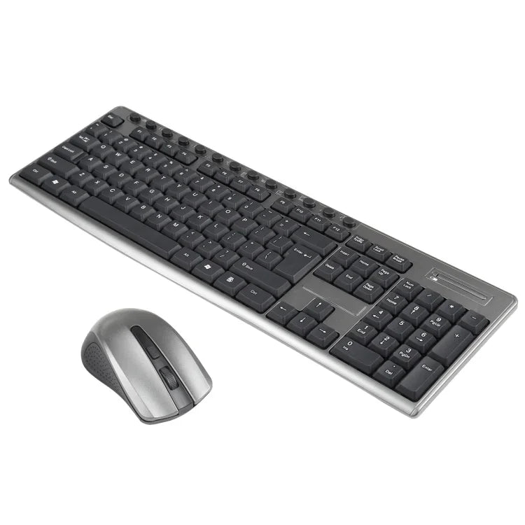 Conjunto Teclado e Rato Sem Fios Impermeável 2.4Ghz para Escritório, KB-6600