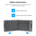 Teclado Sem Fios Bluetooth Mini Dobrável Universal de Três Canais B088, B088