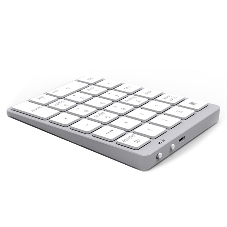 Teclado Numérico Sem Fios Bluetooth Recarregável Ultra-fino de Liga de Alumínio Universal N960, N960