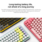 Teclado Mecânico Bluetooth com Botões Redondos Logitech POP KEYS