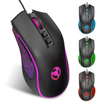 Rato Gaming com Fios HXSJ X100 7 Botões 3600 DPI Iluminação Fria, Comprimento do Cabo: 1.5m