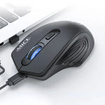 Rato Sem Fios Silencioso Recarregável iMICE G-1800 4 Botões 1600 DPI 2.4GHz para Computador PC Portátil