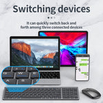 Teclado Bluetooth Sem Fios de Três Modos 109, Teclado de Três Modos