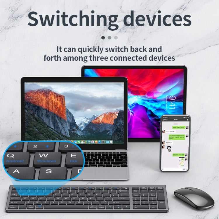 Teclado Bluetooth Sem Fios de Três Modos 109, Teclado de Três Modos
