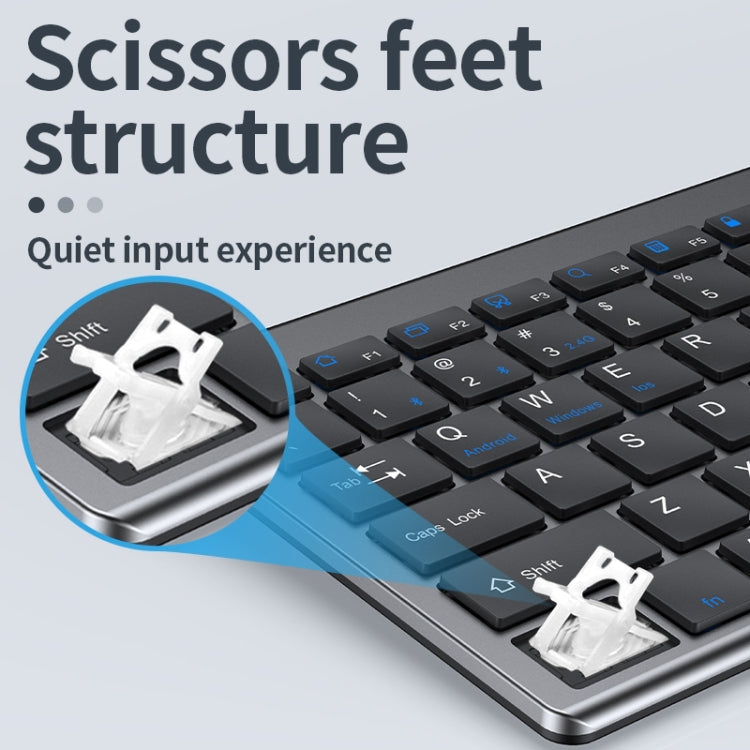 Teclado Bluetooth Sem Fios de Três Modos 109, Teclado de Três Modos