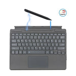 Capa de Couro com Teclado Bluetooth para Tablet Microsoft Surface Pro 8 / Pro X com Suporte para Caneta, Para Microsoft Surface Pro 8 / Pro X