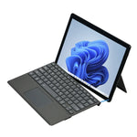 Capa de Couro com Teclado Bluetooth para Tablet Microsoft Surface Pro 8 / Pro X com Suporte para Caneta, Para Microsoft Surface Pro 8 / Pro X