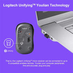 Rato Ergonómico Sem Fios Logitech M235, 1000DPI, 2.4GHz