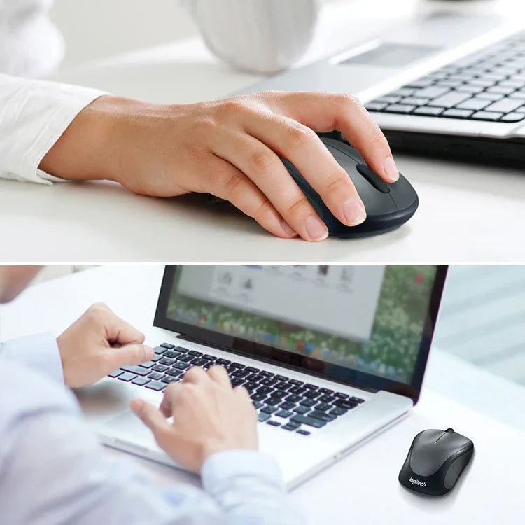 Rato Ergonómico Sem Fios Logitech M235, 1000DPI, 2.4GHz