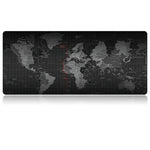 Tapete de Rato e Teclado Grande Estendido com Padrão de Mapa-Múndi Antiderrapante, Superfície de Borracha Macia e Tecido Suave, Tamanho: 90 x 40cm