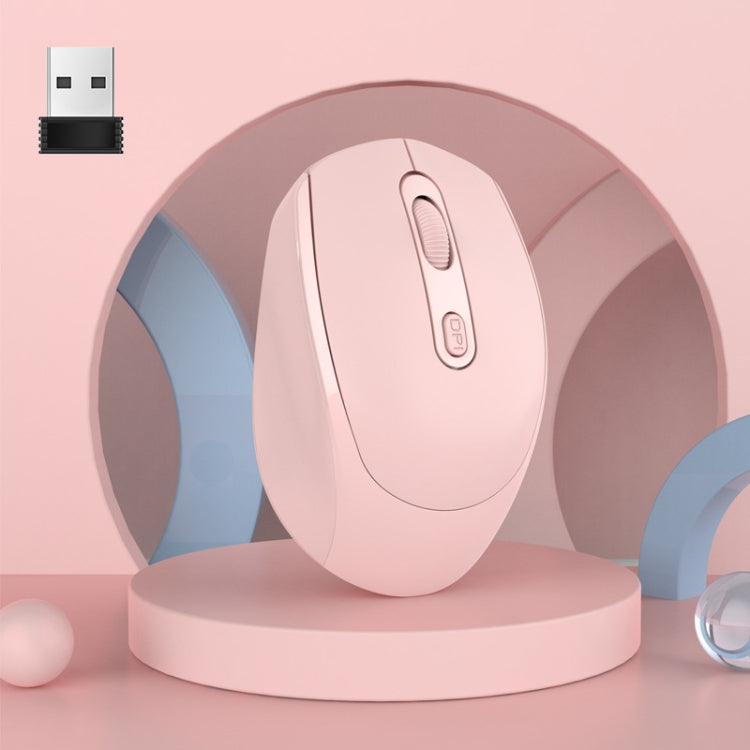 HXSJ M107 Rato Sem Fios Recarregável 2.4GHz + Bluetooth 5.1 1600 DPI 4 Botões Modo Duplo, Versão com Bateria
