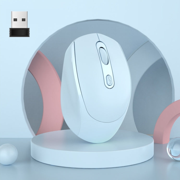 HXSJ M107 Rato Sem Fios Recarregável 2.4GHz + Bluetooth 5.1 1600 DPI 4 Botões Modo Duplo, Versão com Bateria