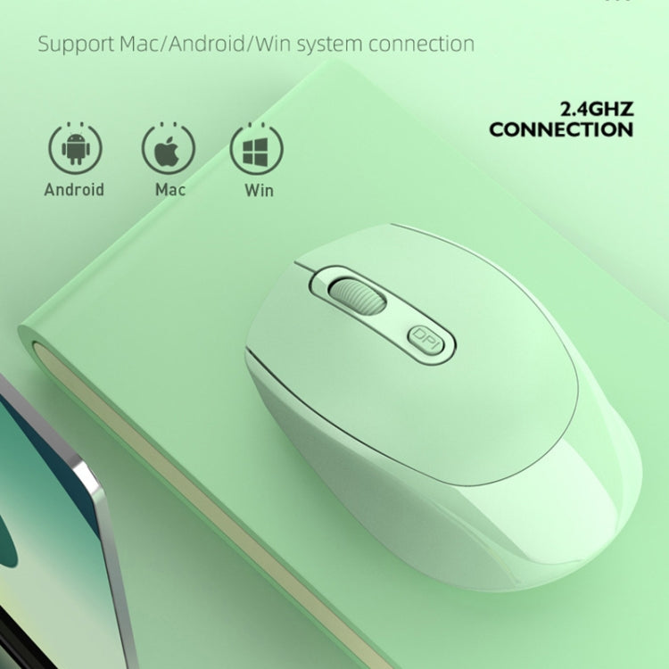 HXSJ M107 Rato Sem Fios Recarregável 2.4GHz + Bluetooth 5.1 1600 DPI 4 Botões Modo Duplo, Versão com Bateria