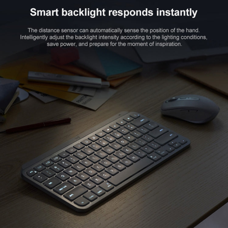 Teclado Inteligente Ultra-fino Sem Fios Logitech MX Keys Mini Bluetooth Retroiluminado