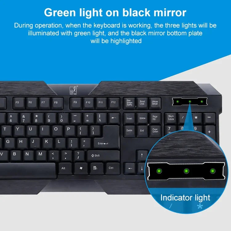 Teclado Gaming USB com Fio ZGB Q19, Q19