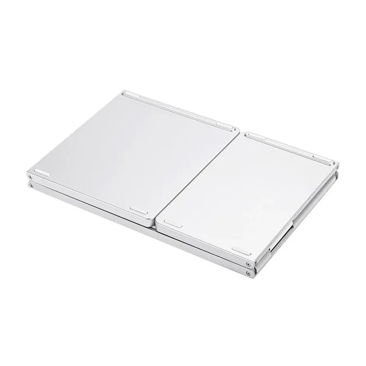 Teclado Sem Fios Bluetooth Recarregável 3 Dobráveis com 64 Teclas e Touchpad B033, 3 Dobráveis 64 Teclas com Touchpad Branco