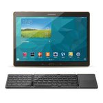 Teclado Sem Fios Bluetooth Recarregável 3 Dobráveis com 64 Teclas e Touchpad B033, 3 Dobráveis 64 Teclas com Touchpad Branco