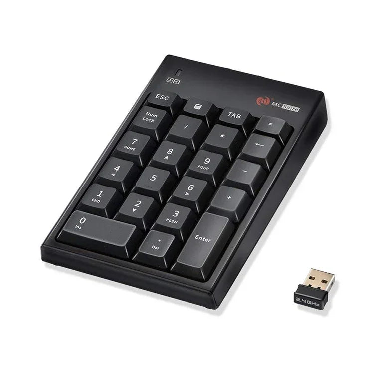 Teclado Numérico Sem Fios MC Saite MC-61AG com 22 Teclas 2.4G