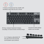 Teclado Mecânico Mini Com Fios Logitech K835, Eixo Verde, Eixo Verde