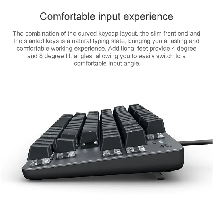 Teclado Mecânico Mini Com Fios Logitech K835, Eixo Verde, Eixo Verde