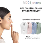 Rato Sem Fios Silencioso Fashion Logitech M221