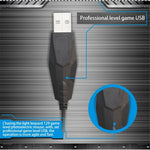 Rato de Jogo Óptico USB Universal Com Fios Chasing Leopard 129 com Contrapeso, Comprimento: 1,3m, 129