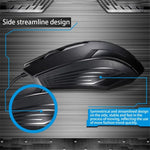 Rato de Jogo Óptico USB Universal Com Fios Chasing Leopard 129 com Contrapeso, Comprimento: 1,3m, 129