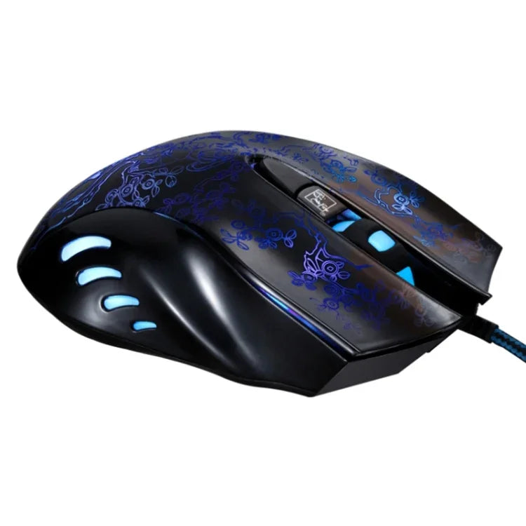 Rato de Jogo E-sport Óptico Com Fios ZGB 169 USB 2400DPI com Luz LED Ajustável em Quatro Velocidades e Contrapeso, Comprimento: 1,45m, 169 Preto, 169 Branco