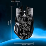 Rato de Jogo E-sport Óptico Com Fios ZGB 169 USB 2400DPI com Luz LED Ajustável em Quatro Velocidades e Contrapeso, Comprimento: 1,45m, 169 Preto, 169 Branco