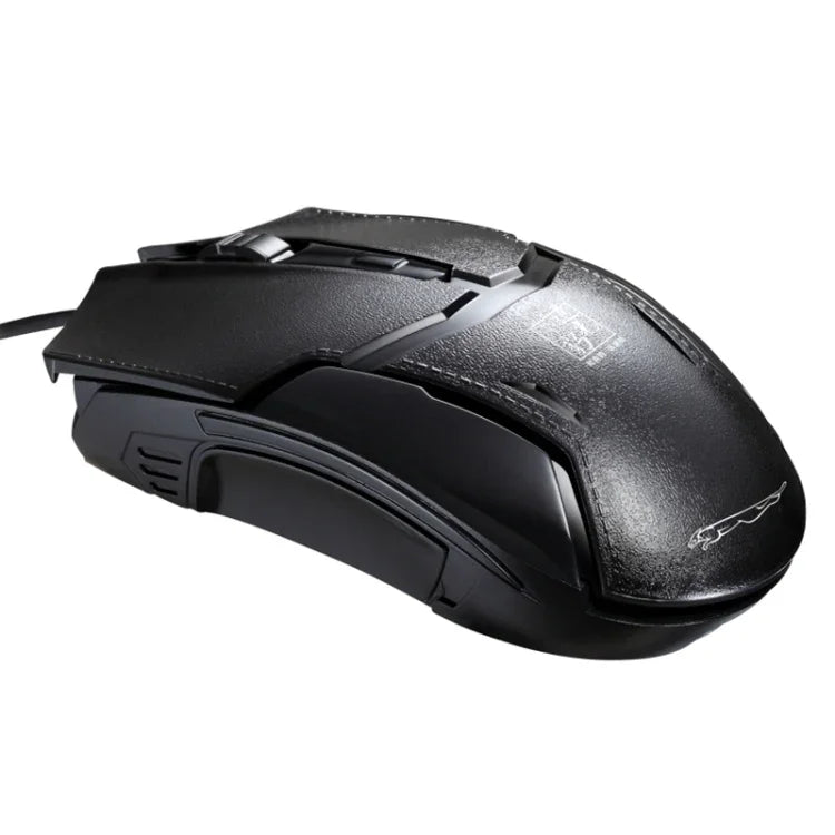 Rato de Jogo Óptico Com Fios Chasing Leopard 179 USB 1600DPI com Luz Ajustável em Três Velocidades, Comprimento: 1,3m, 179