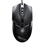 Rato de Jogo Óptico Com Fios Chasing Leopard 179 USB 1600DPI com Luz Ajustável em Três Velocidades, Comprimento: 1,3m, 179