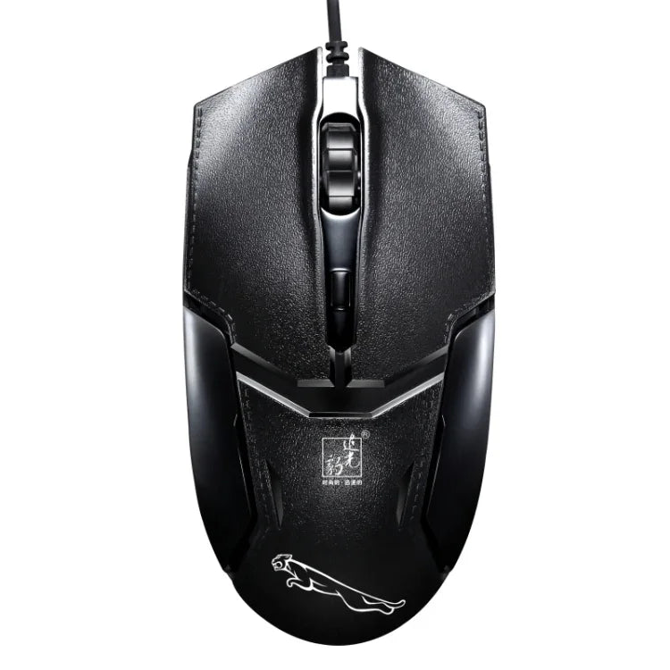 Rato de Jogo Óptico Com Fios Chasing Leopard 179 USB 1600DPI com Luz Ajustável em Três Velocidades, Comprimento: 1,3m, 179