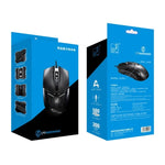 Rato de Jogo Óptico Com Fios Chasing Leopard 179 USB 1600DPI com Luz Ajustável em Três Velocidades, Comprimento: 1,3m, 179
