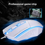 Rato de Jogo Óptico Com Fios Chasing Leopard 199 USB 1600DPI com Luz LED Ajustável em Três Velocidades, Comprimento: 1,3m, 199 Preto, 199