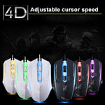 Rato de Jogo Óptico Com Fios Chasing Leopard 199 USB 1600DPI com Luz LED Ajustável em Três Velocidades, Comprimento: 1,3m, 199 Preto, 199