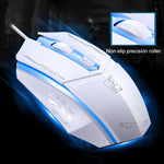 Rato de Jogo Óptico Com Fios Chasing Leopard 199 USB 1600DPI com Luz LED Ajustável em Três Velocidades, Comprimento: 1,3m, 199 Preto, 199