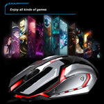Rato de Jogo Óptico Com Fios Chasing Leopard K1 USB 1600DPI com Luz LED Ajustável em Três Velocidades e Silencioso, Comprimento: 1,3m