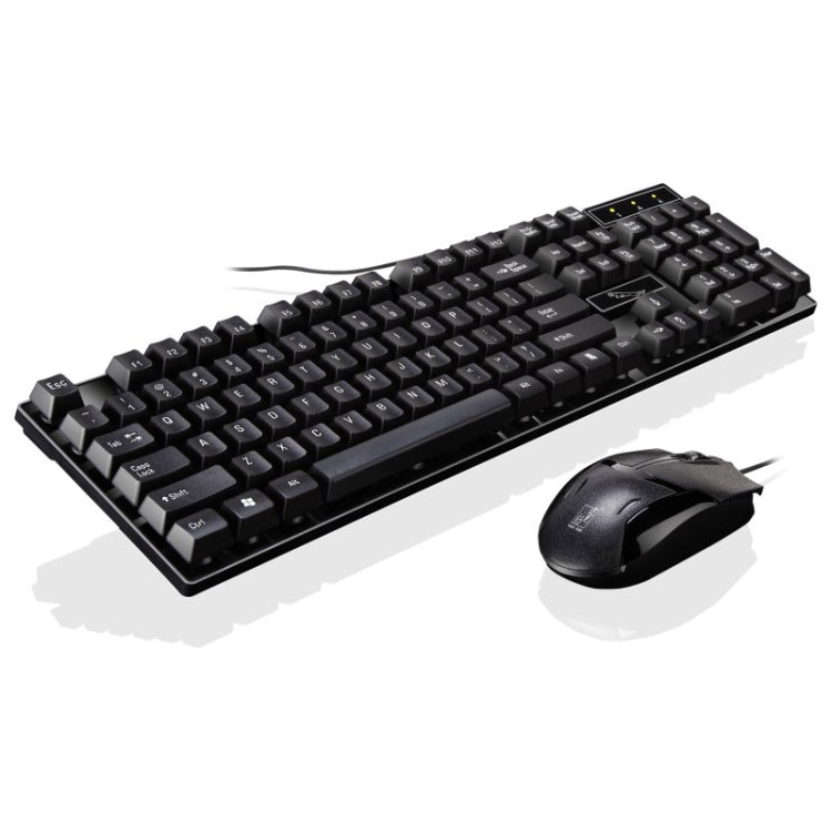Conjunto de Teclado de Suspensão para Jogos e Escritório com 104 Teclas USB Com Fios Chasing Leopard Q17 + Rato Simétrico Com Fios, Comprimento do Cabo do Teclado: 1,4m, Comprimento do Cabo do Rato: 1,3m, Q17 Preto, Q17 Branco