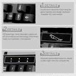 Conjunto de Teclado de Suspensão para Jogos e Escritório com 104 Teclas USB Com Fios Chasing Leopard Q17 + Rato Simétrico Com Fios, Comprimento do Cabo do Teclado: 1,4m, Comprimento do Cabo do Rato: 1,3m, Q17 Preto, Q17 Branco