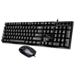 Conjunto de Teclado de Suspensão para Jogos e Escritório com 104 Teclas USB Com Fios Chasing Leopard Q17 + Rato Simétrico Com Fios, Comprimento do Cabo do Teclado: 1,4m, Comprimento do Cabo do Rato: 1,3m, Q17 Preto, Q17 Branco