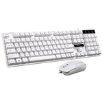 Conjunto de Teclado de Suspensão para Jogos e Escritório com 104 Teclas USB Com Fios Chasing Leopard Q17 + Rato Simétrico Com Fios, Comprimento do Cabo do Teclado: 1,4m, Comprimento do Cabo do Rato: 1,3m, Q17 Preto, Q17 Branco