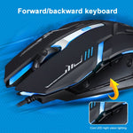 Rato de Jogo Óptico Com Fios Chasing Leopard V17 USB 2400DPI com Luz Respiratória LED e Padrão de Linha Ajustável em Quatro Velocidades, Comprimento: 1,45m, V17, V17 Preto Jato