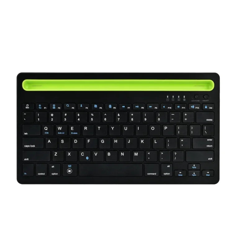 Teclado Sem Fios Bluetooth Ultra-fino B908 com 78 Teclas e Suporte Côncavo para Telemóvel