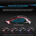 Rato Gaming de Alta Precisão Apedra iMICE A9 com LED de Respiração Controlada a Quatro Cores, USB, 6 Botões, 3200 DPI, Óptico com Fio para Computador PC Portátil, iMICE A9