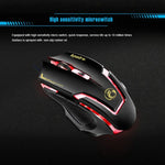 Rato Gaming de Alta Precisão Apedra iMICE A9 com LED de Respiração Controlada a Quatro Cores, USB, 6 Botões, 3200 DPI, Óptico com Fio para Computador PC Portátil, iMICE A9