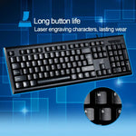 Teclado Geral para Gaming e Escritório ZGB Q9 com 104 Teclas, Fio USB, Textura em Grade
